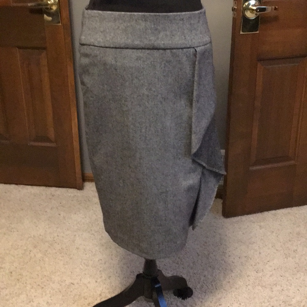 Talbots Tweed Wool Ruffled Skirt